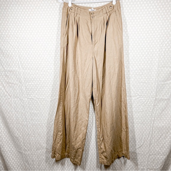 Madewell Tan The Harlow Wide Leg Pants - Picture 2 of 7